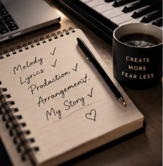 Songwriter's notebook and authorship checklist